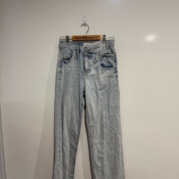 PISTOLA Bobbie Crossover Wide Leg Jeans Rennie - Picture 4 of 9